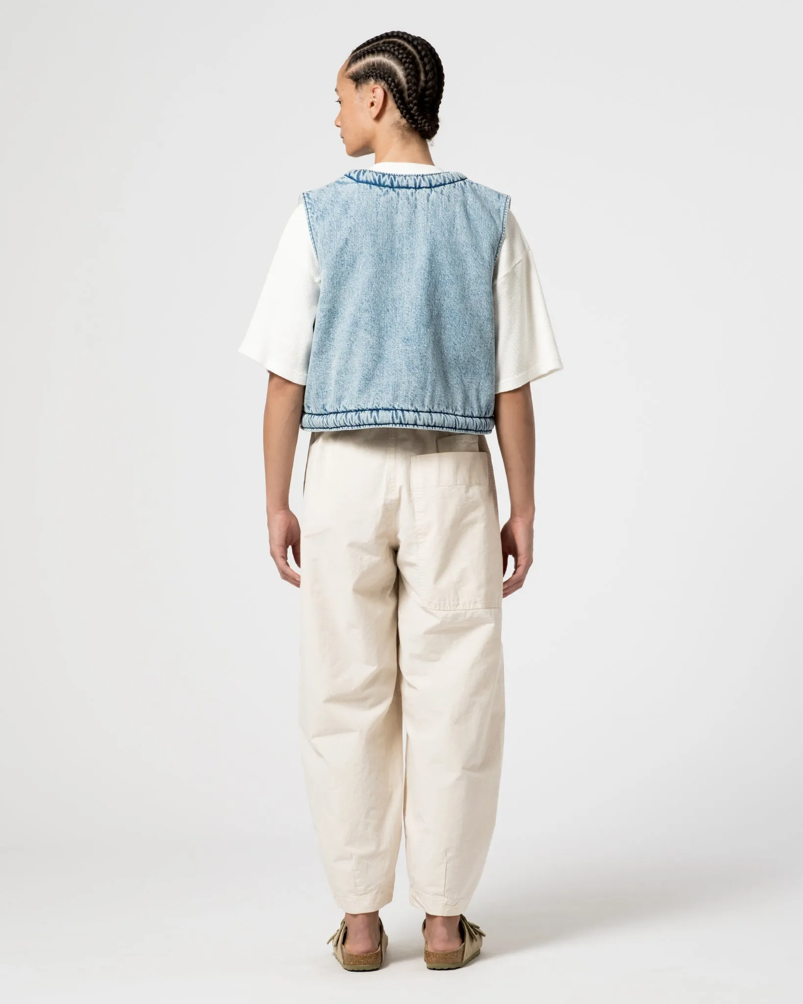 G.o.D Tsuki Vest Salt Lake Denim Blue