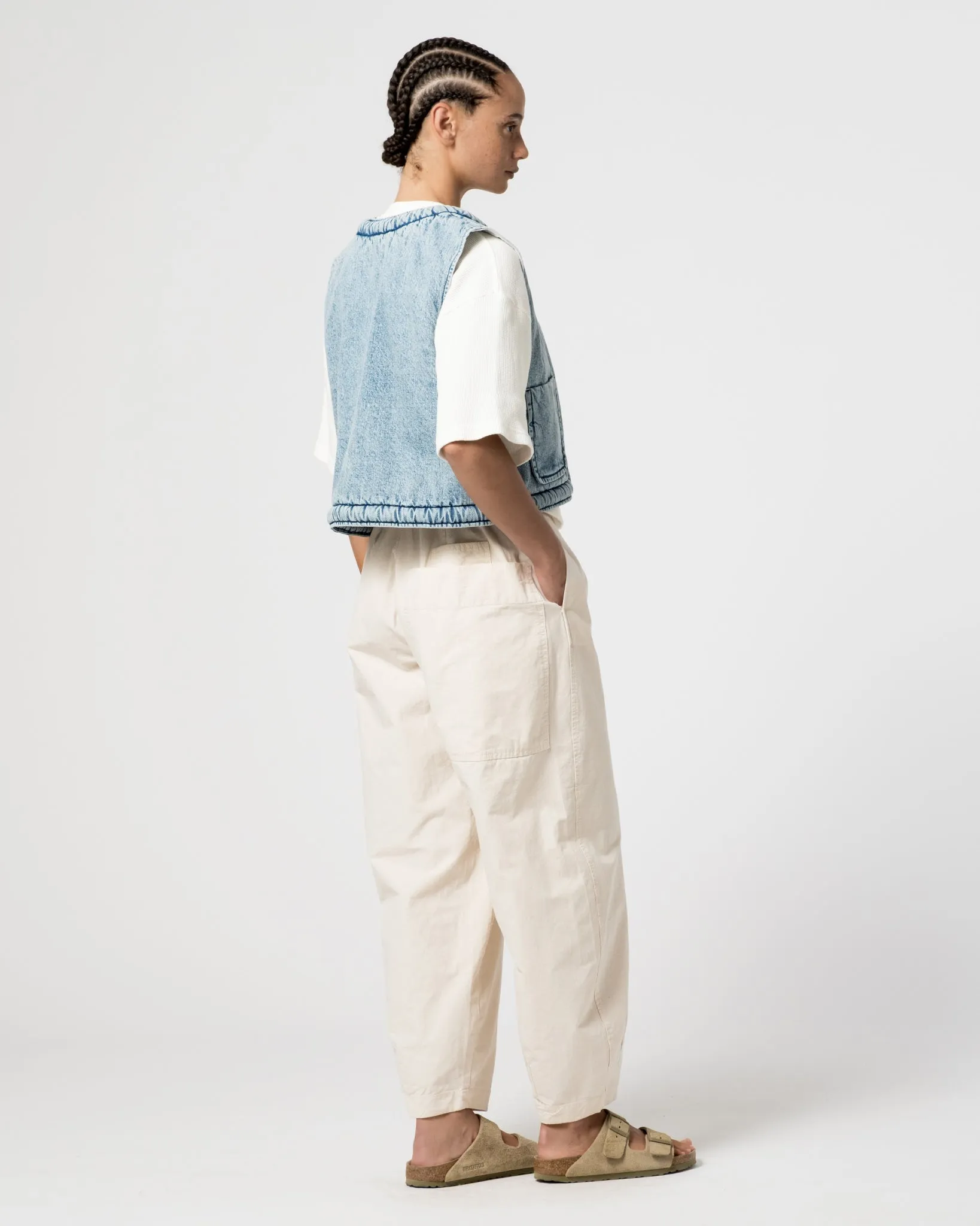 G.o.D Tsuki Vest Salt Lake Denim Blue