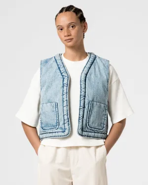G.o.D Tsuki Vest Salt Lake Denim Blue