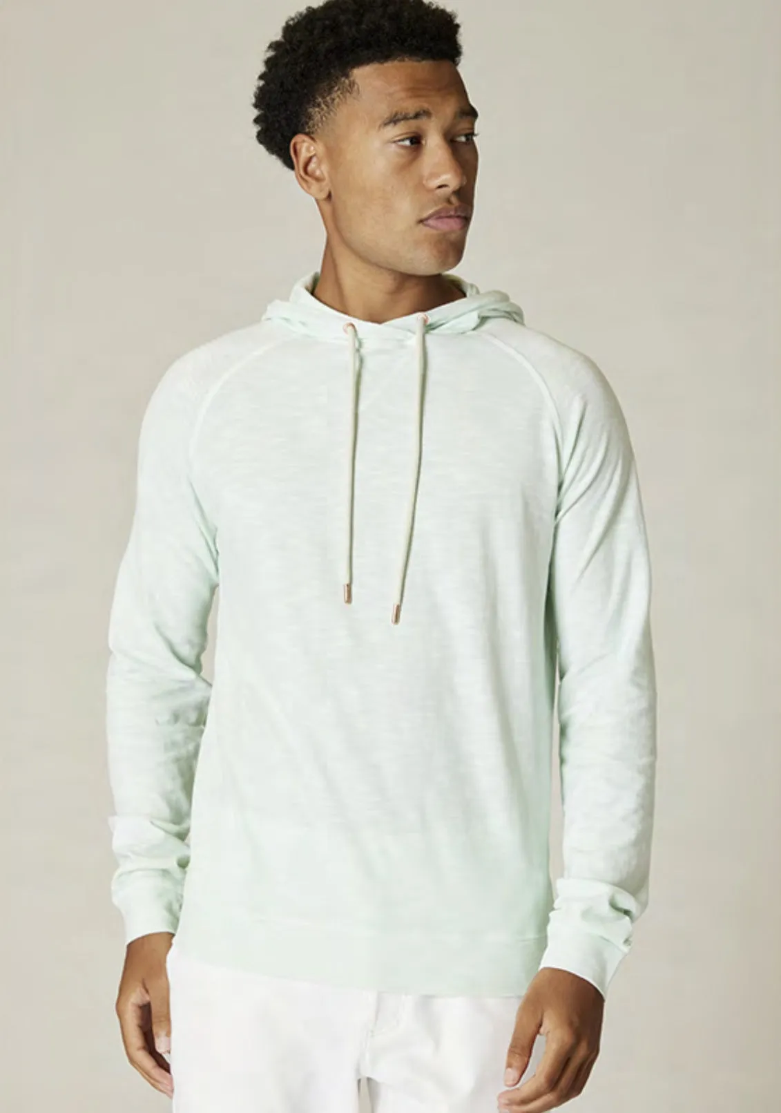 Good Man Brand LS Hoodie Soft Slub - Blue Glass