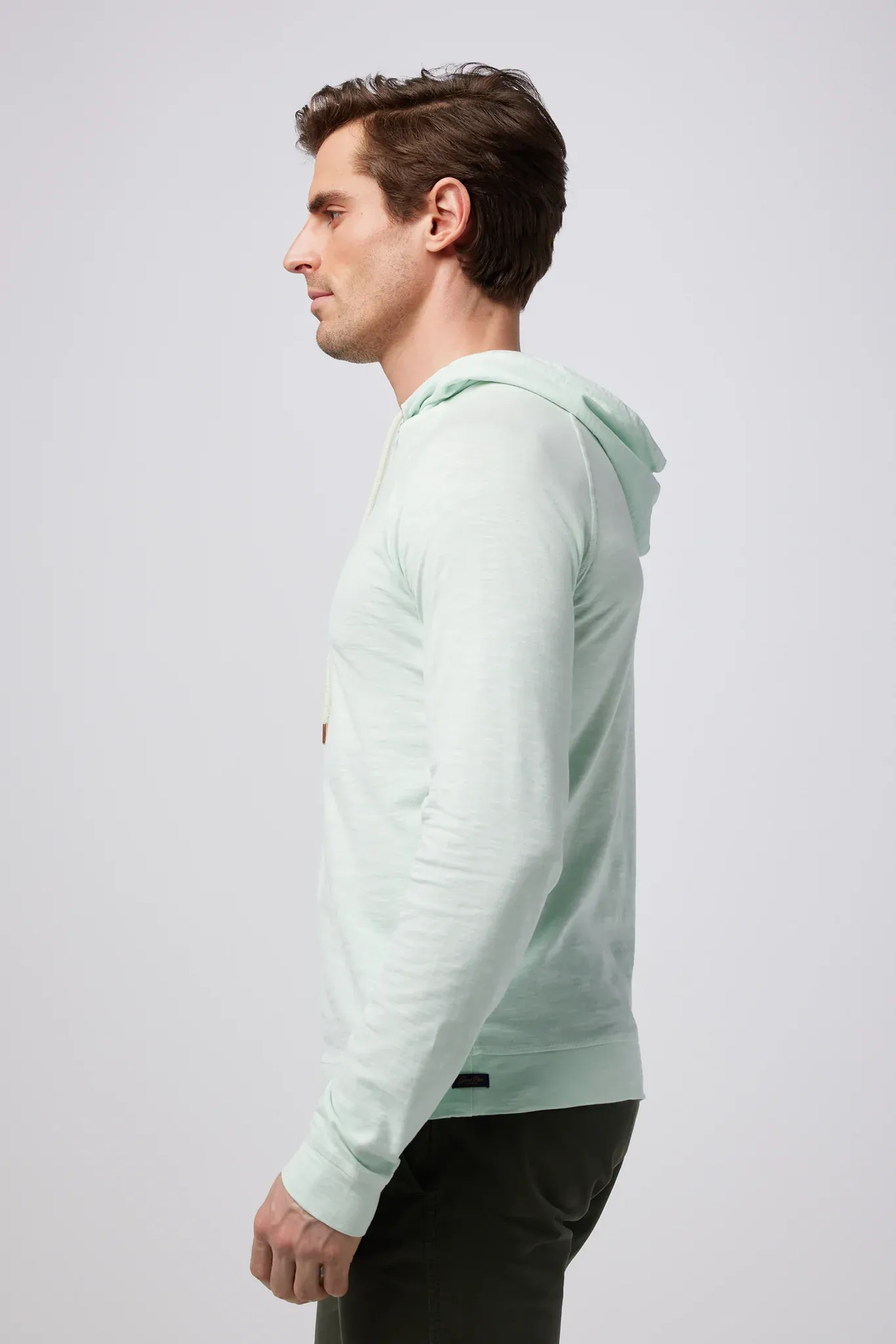 Good Man Brand LS Hoodie Soft Slub - Blue Glass