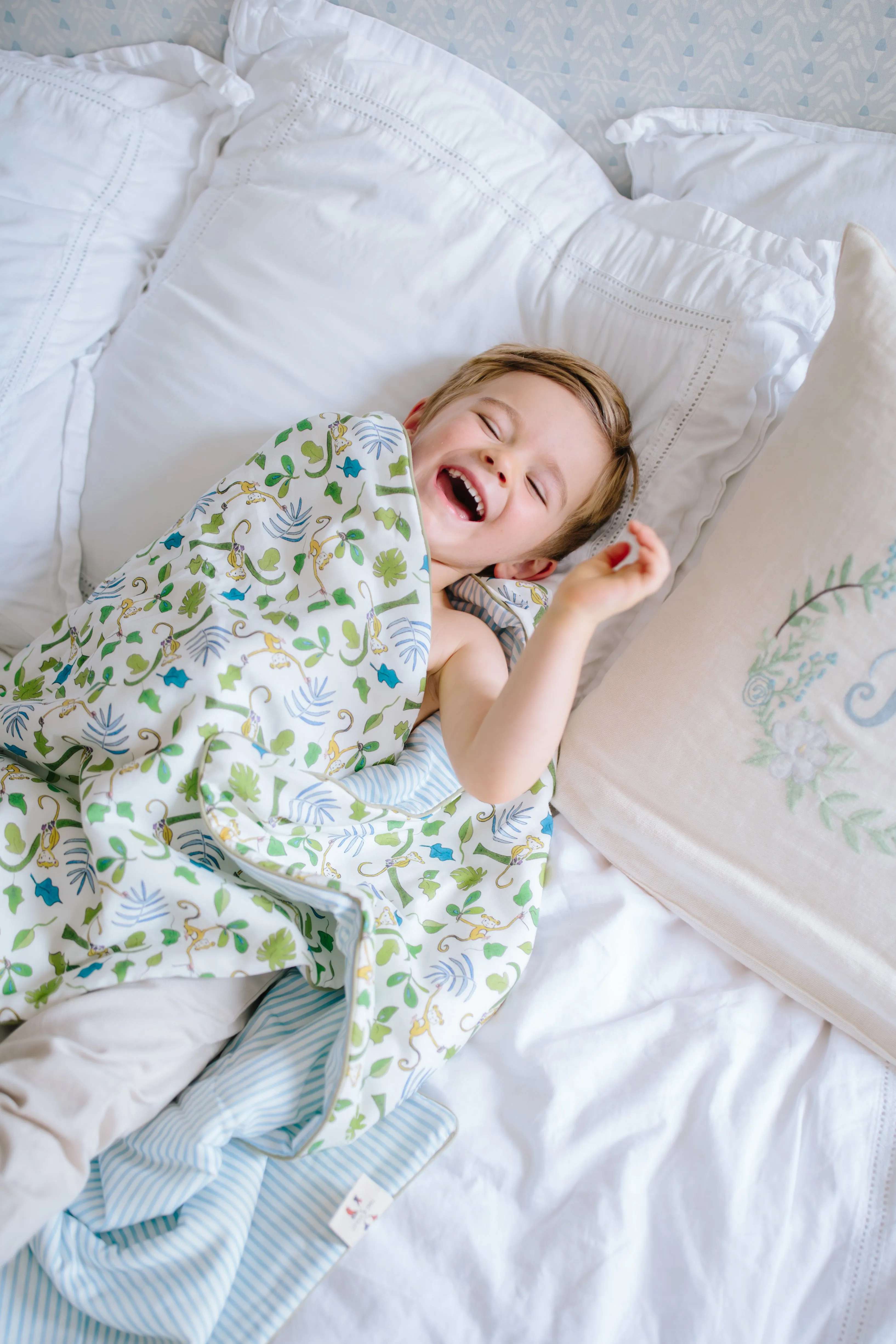 Happy Monkey Crib Quilt