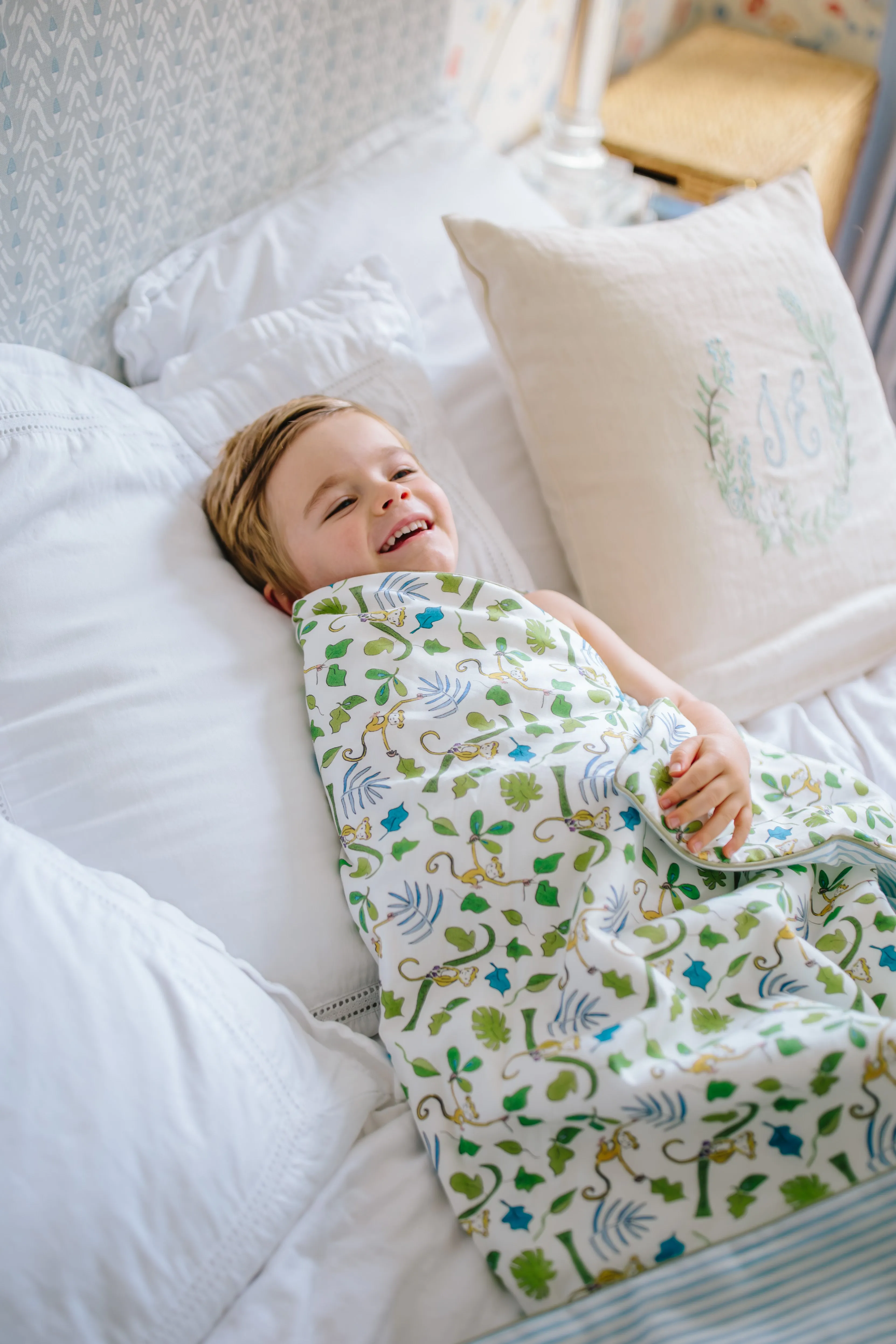 Happy Monkey Crib Quilt
