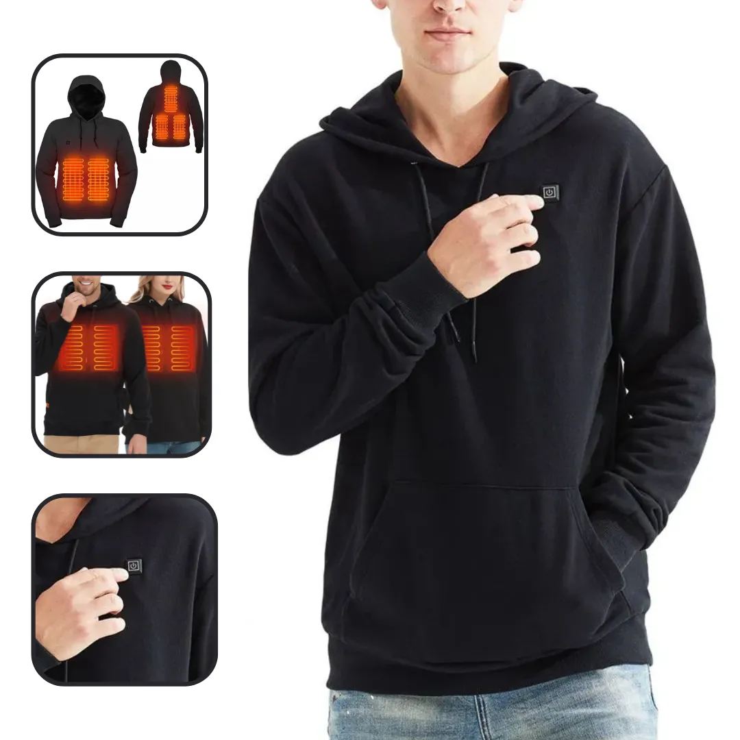 Heat Jacket Hoodie Sweatshirt For Men