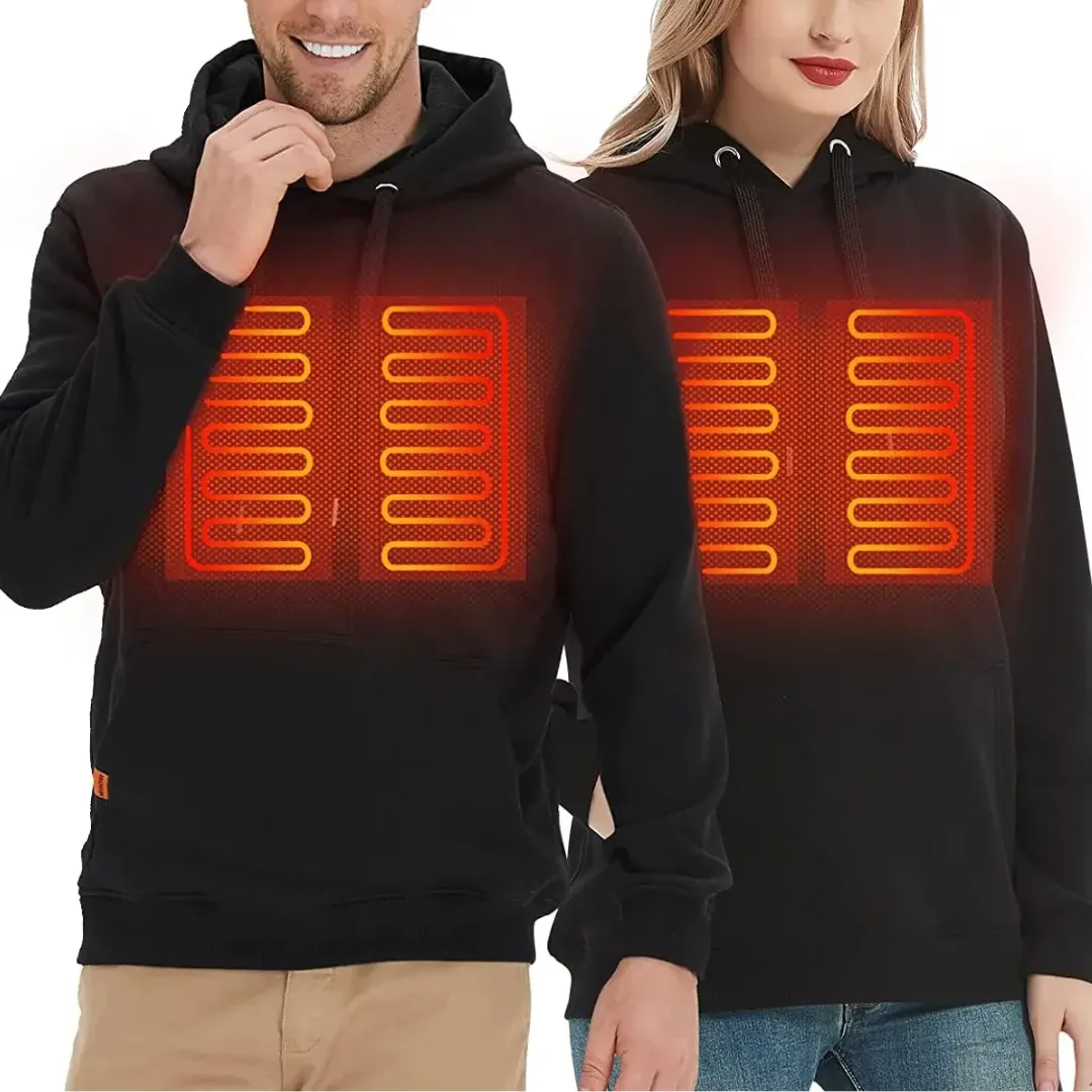 Heat Jacket Hoodie Sweatshirt For Men