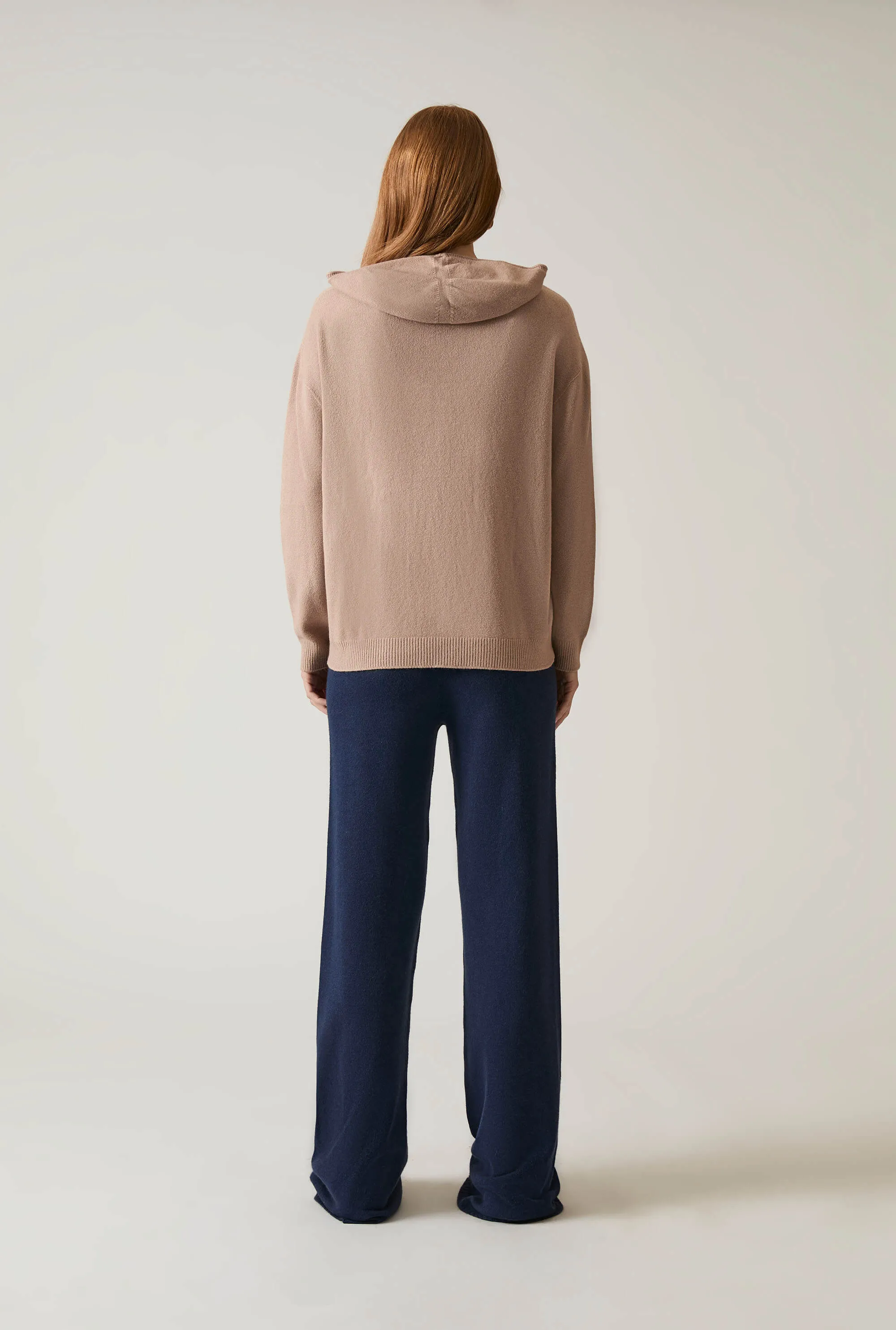 Hooded Taupe Jumper