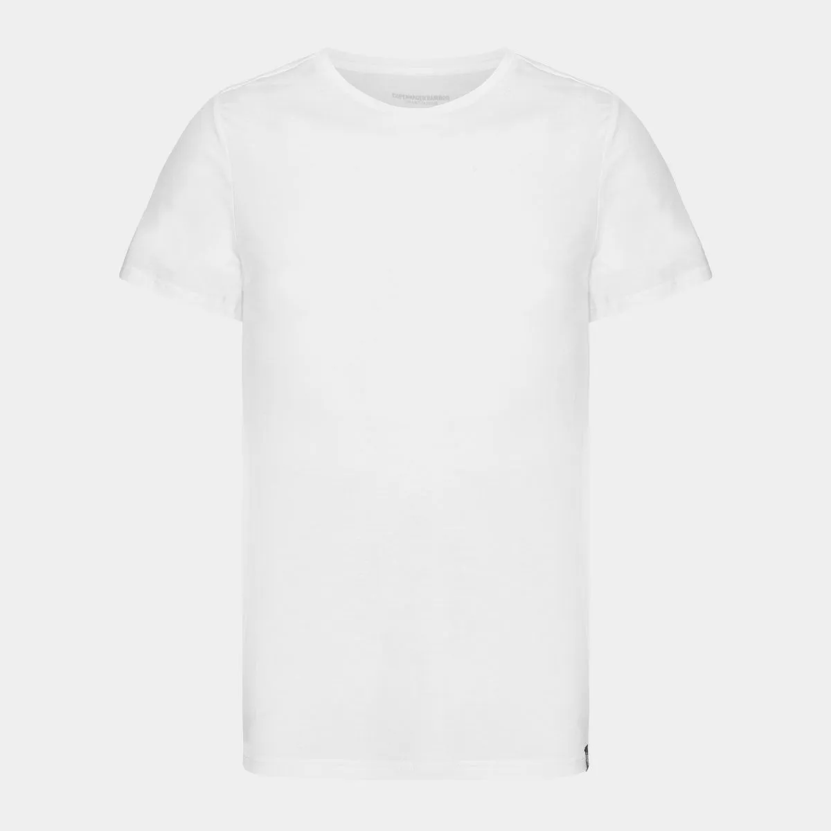 Hvide slim fit crew neck bambus T-shirts - 2 pak