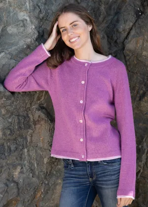 IrelandsEye Killiney Cardigan - Boysen Berry