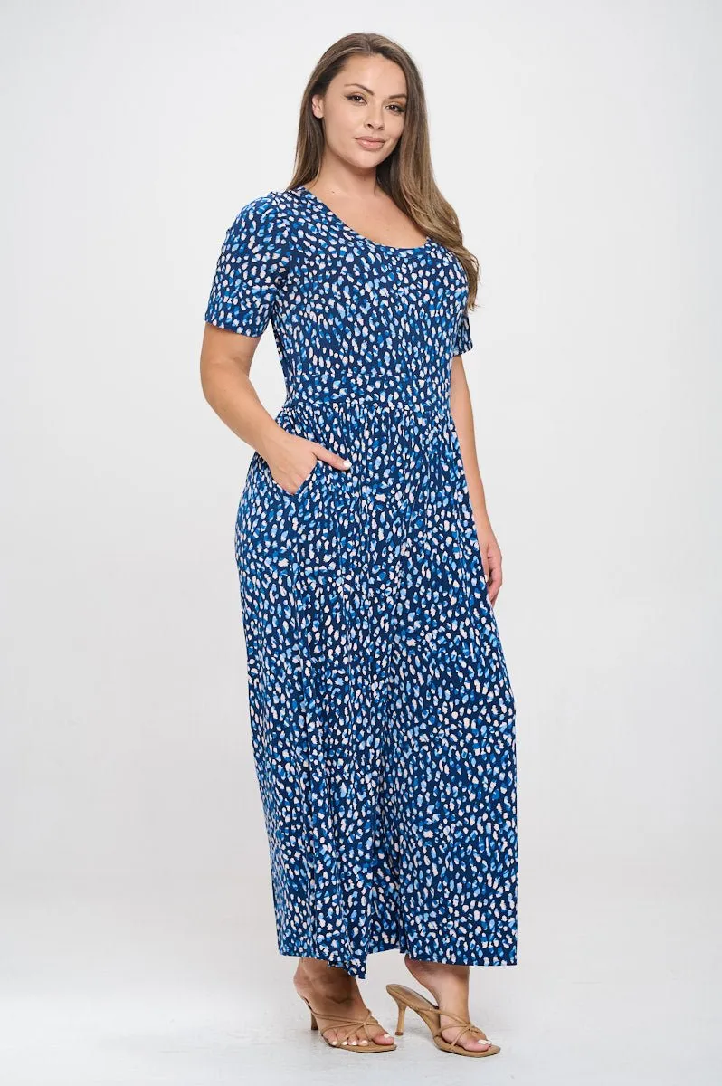 Jana Plus Size Short Sleeve Knit Jumpsuit