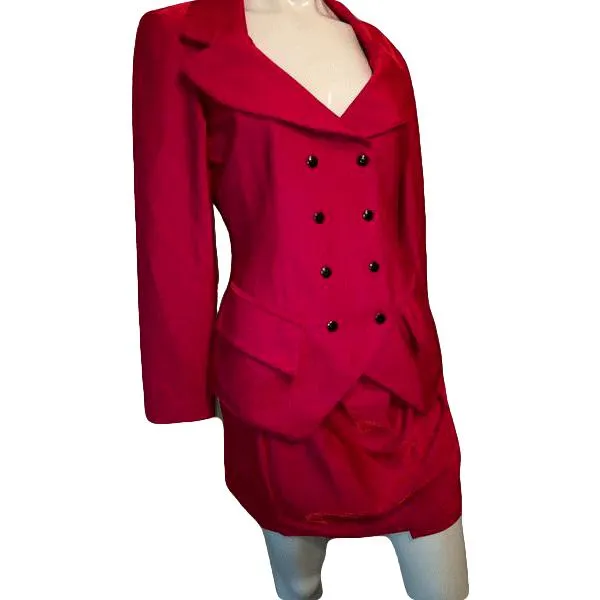 John Murrough Beautiful Shiny Red Skirt Size S SKU 000150