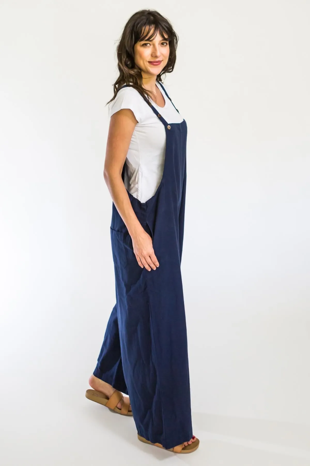 Juanita Overalls | Long - Dark Blue