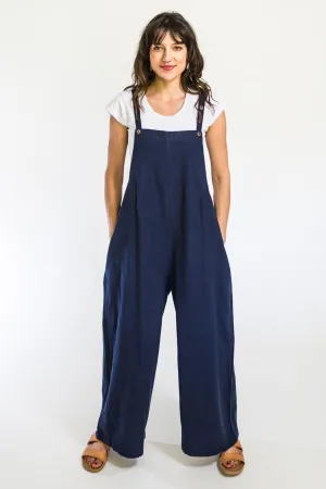 Juanita Overalls | Long - Dark Blue