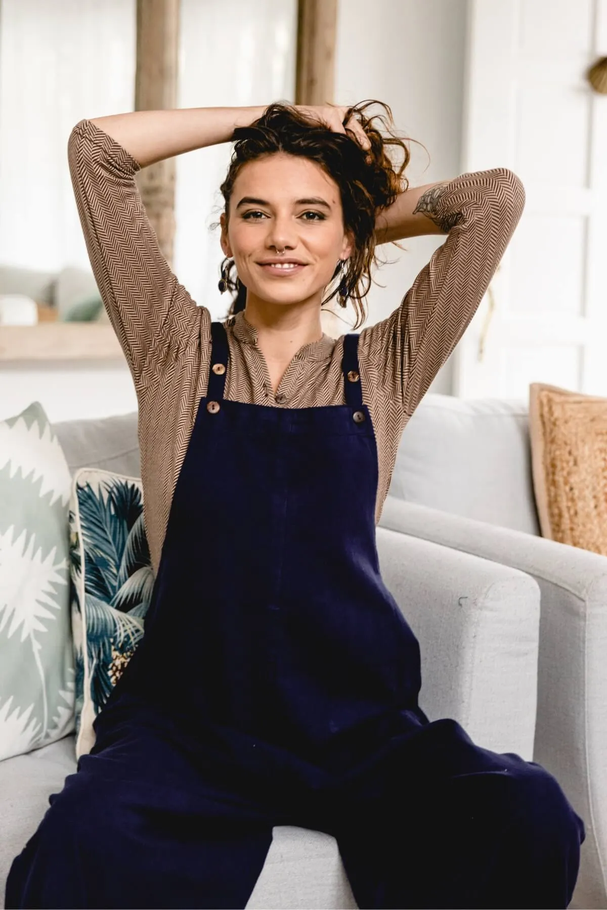 Juanita Overalls | Long - Dark Blue