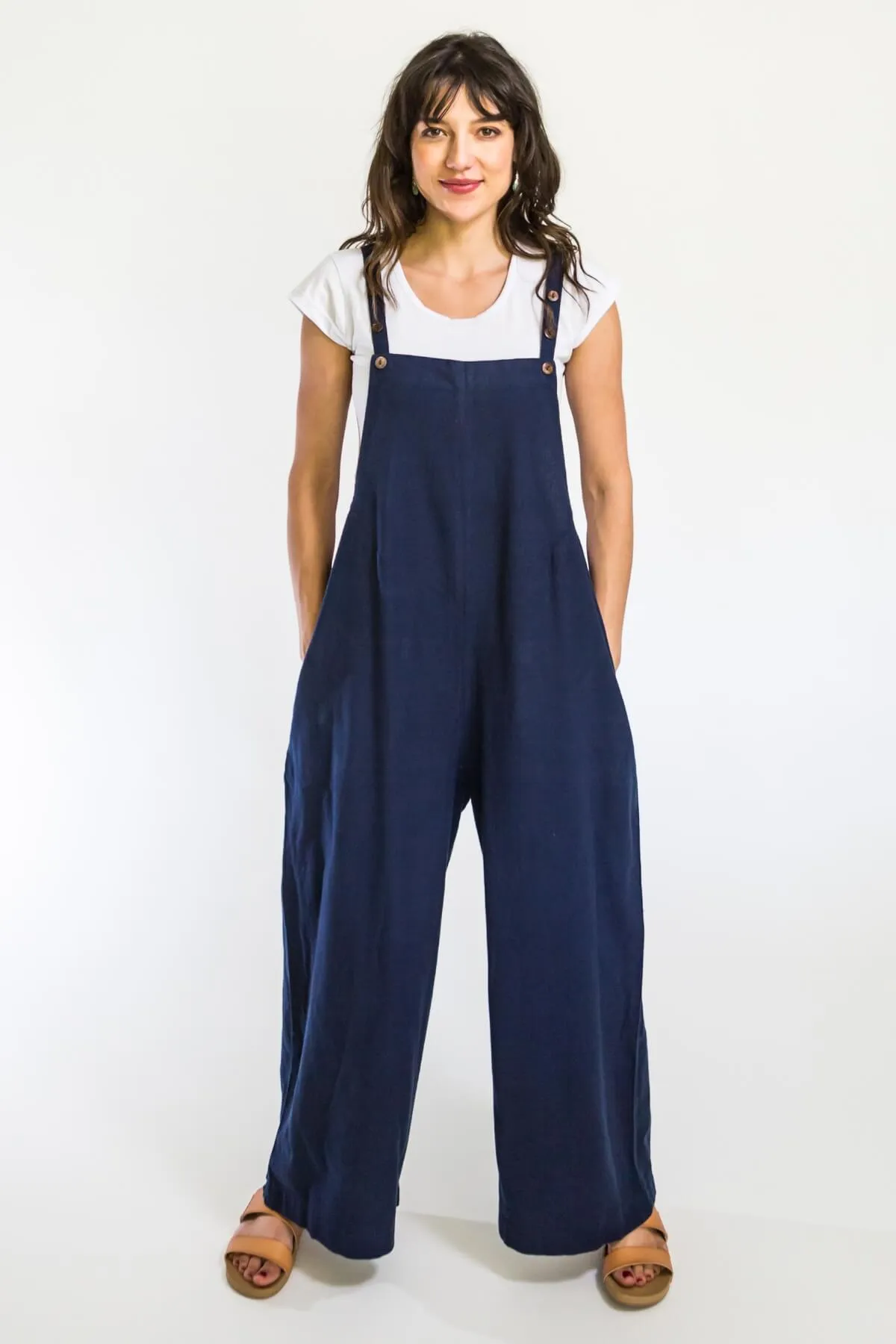 Juanita Overalls | Long - Dark Blue