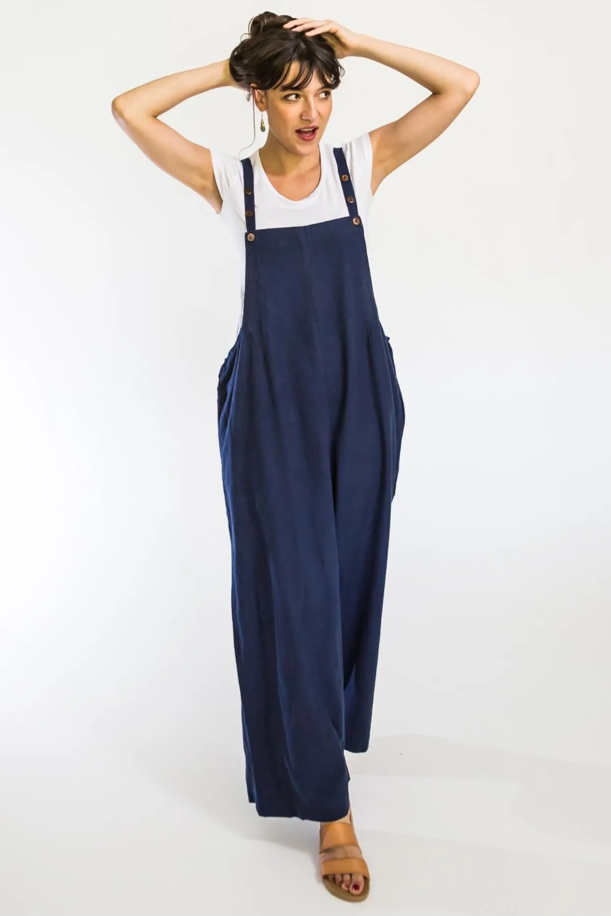 Juanita Overalls | Long - Dark Blue