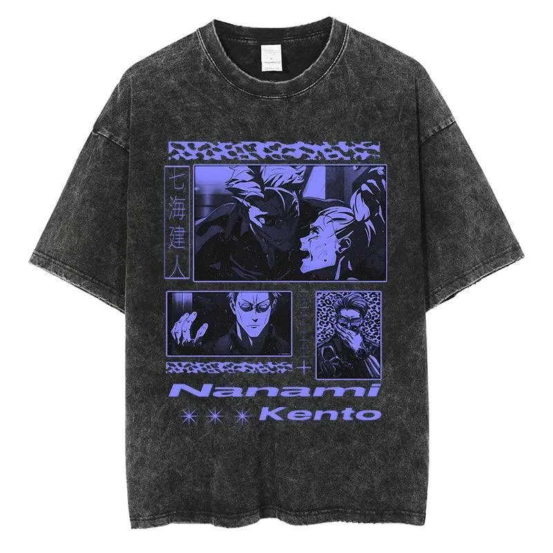 Jujutsu Kaisen Nanami Vintage T-shirts
