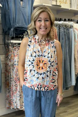Kaleidoscope Sleeveless Blouse