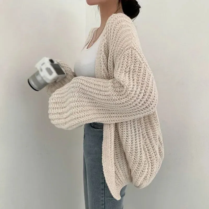 Lady Glams Vintage Batwing Sleeve Cardigan Sweater