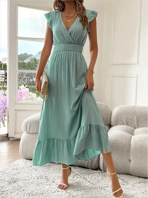 Layla - Vibrant Solid Color Dress