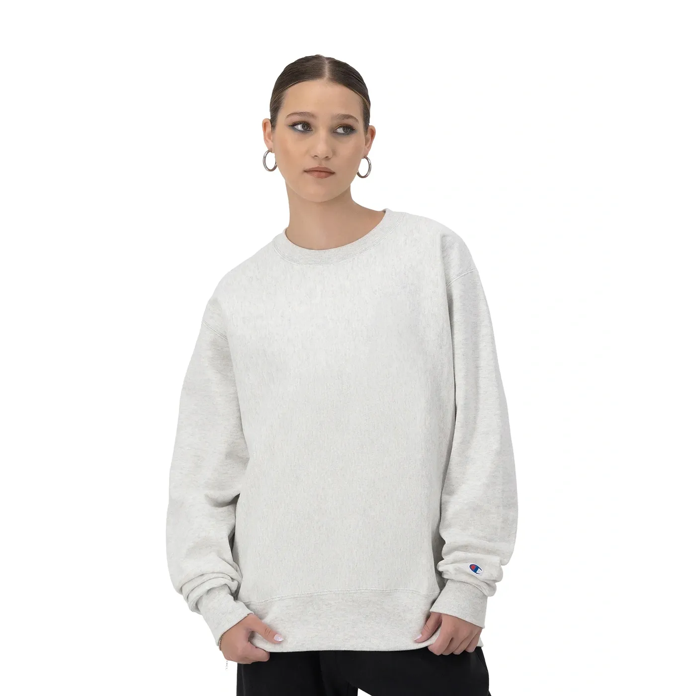 Light Grey Reverse Weave Sweatshirt