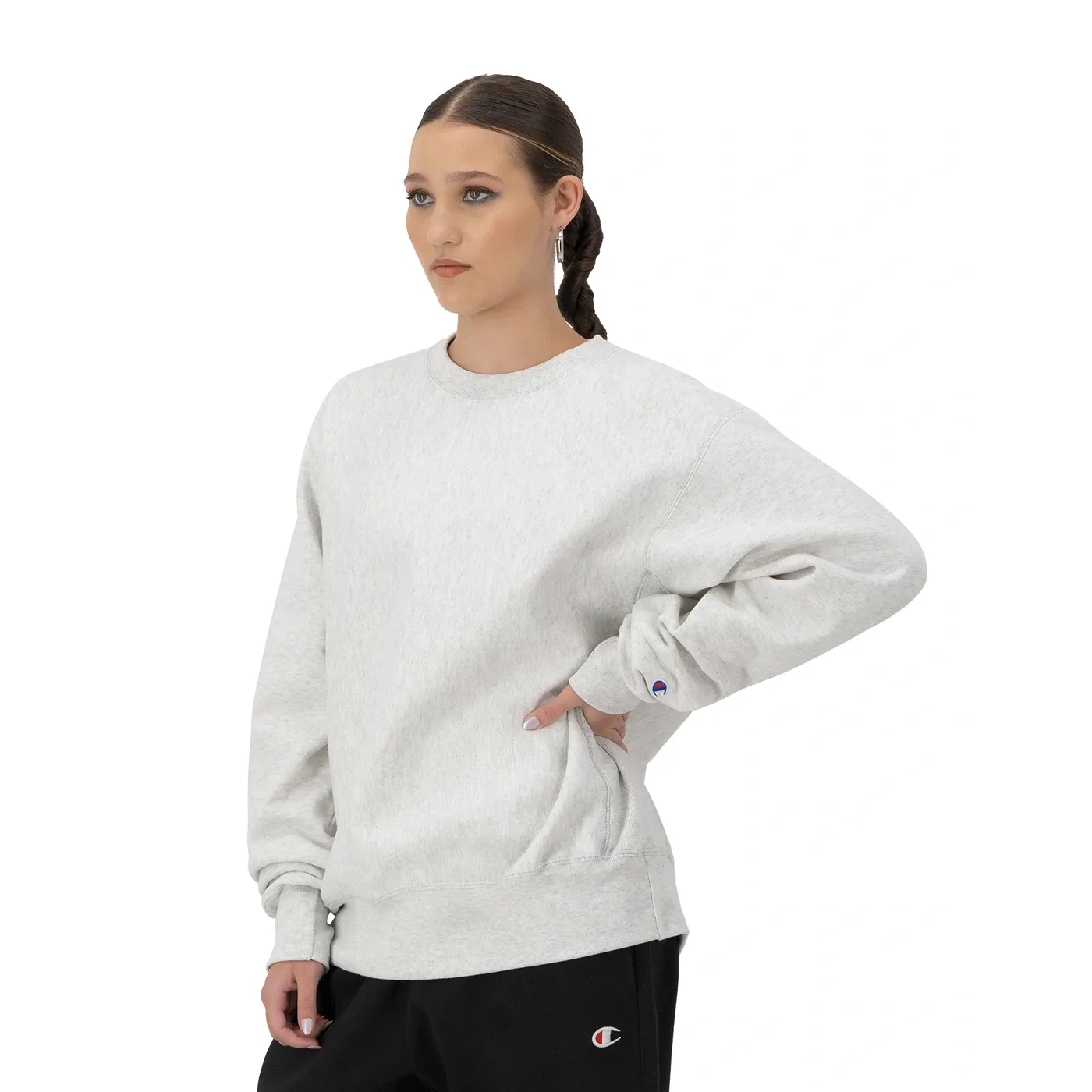 Light Grey Reverse Weave Sweatshirt
