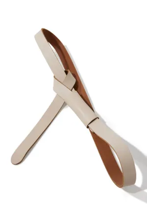 Loop Tie Waist Belt Off White