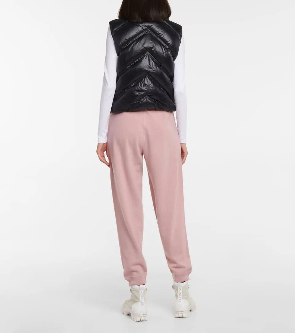 MONCLER KNITTED TROUSER ROSE
