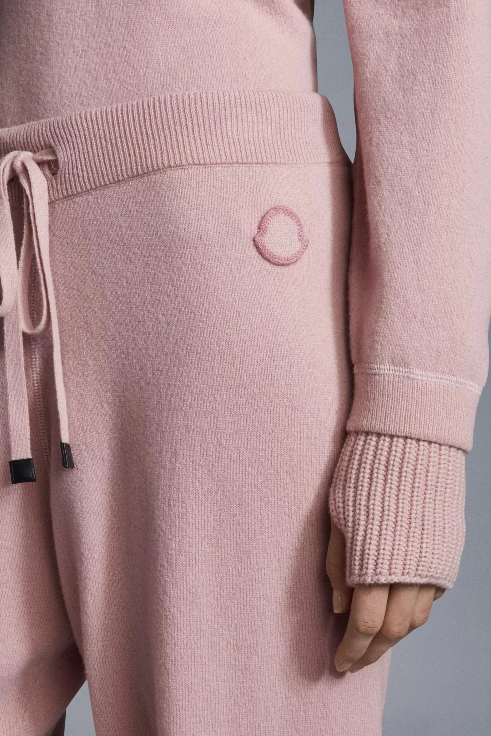 MONCLER KNITTED TROUSER ROSE