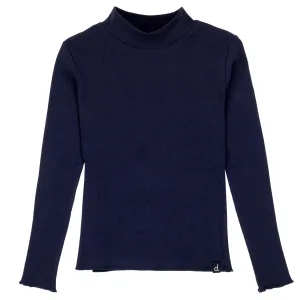 Navy Rib Turtle Neck