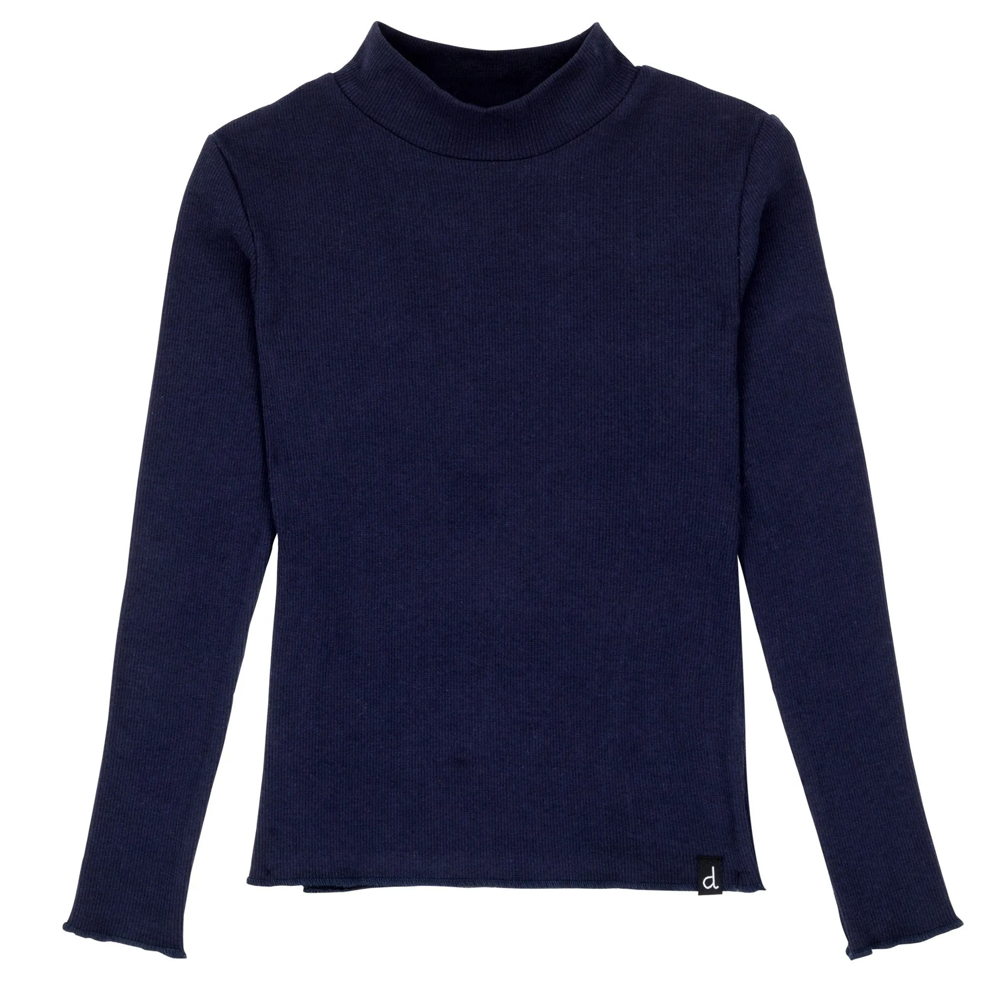 Navy Rib Turtle Neck