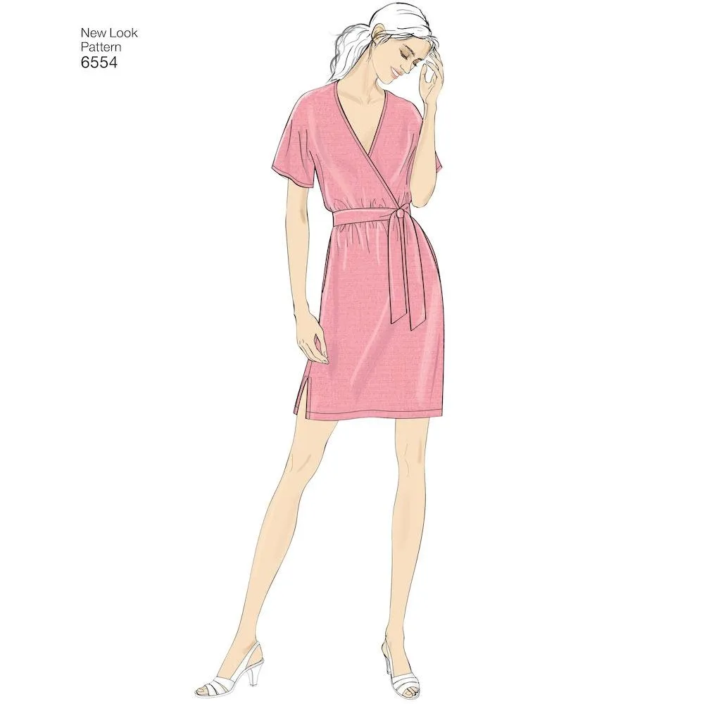 Newlook Pattern 6554 Women's Knit Jumpsuit and Dresses