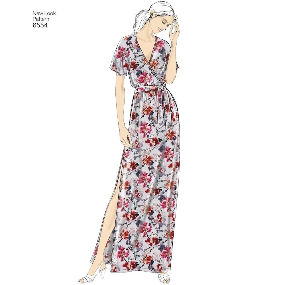 Newlook Pattern 6554 Women's Knit Jumpsuit and Dresses