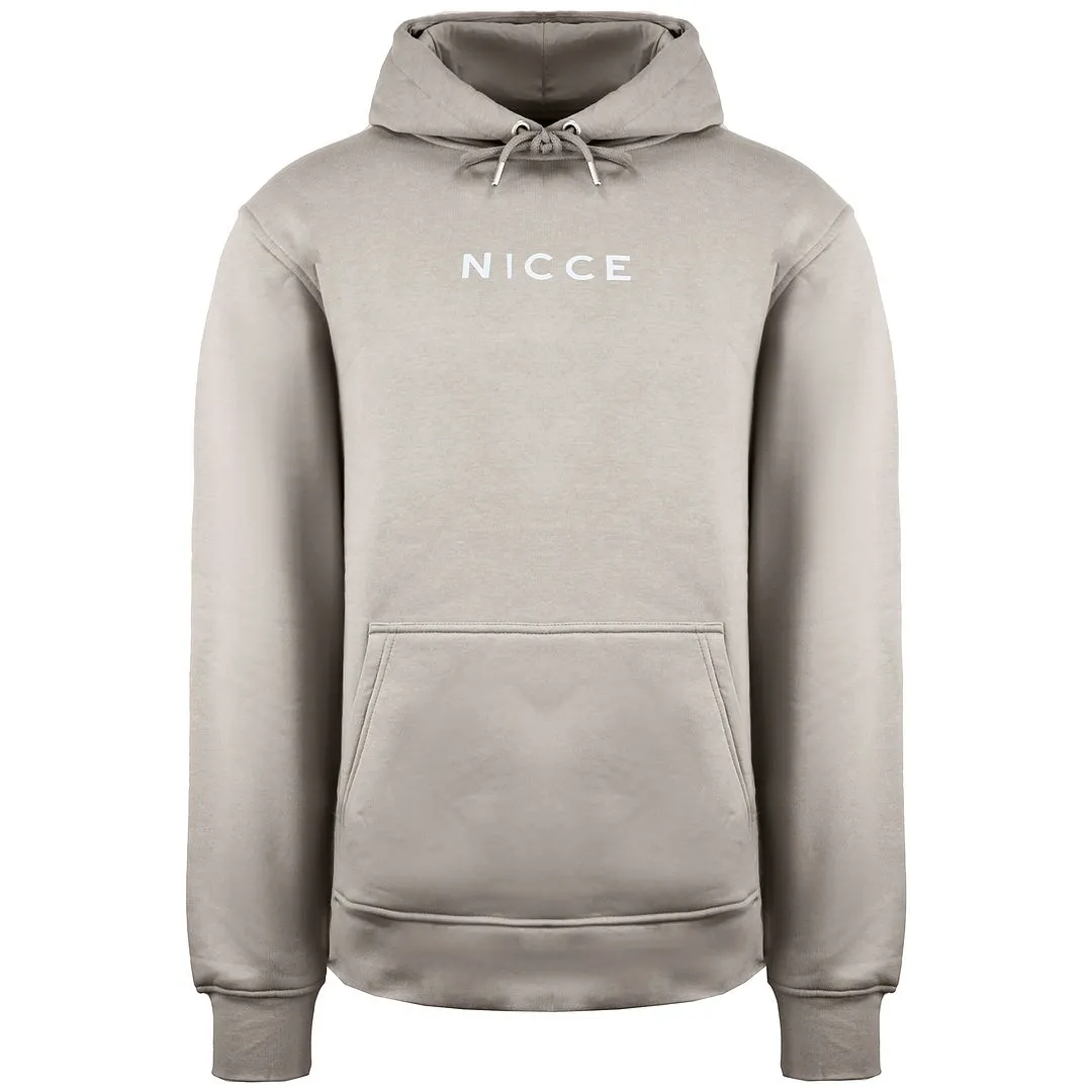 Nicce Logo Mens Light Brown Hoodie