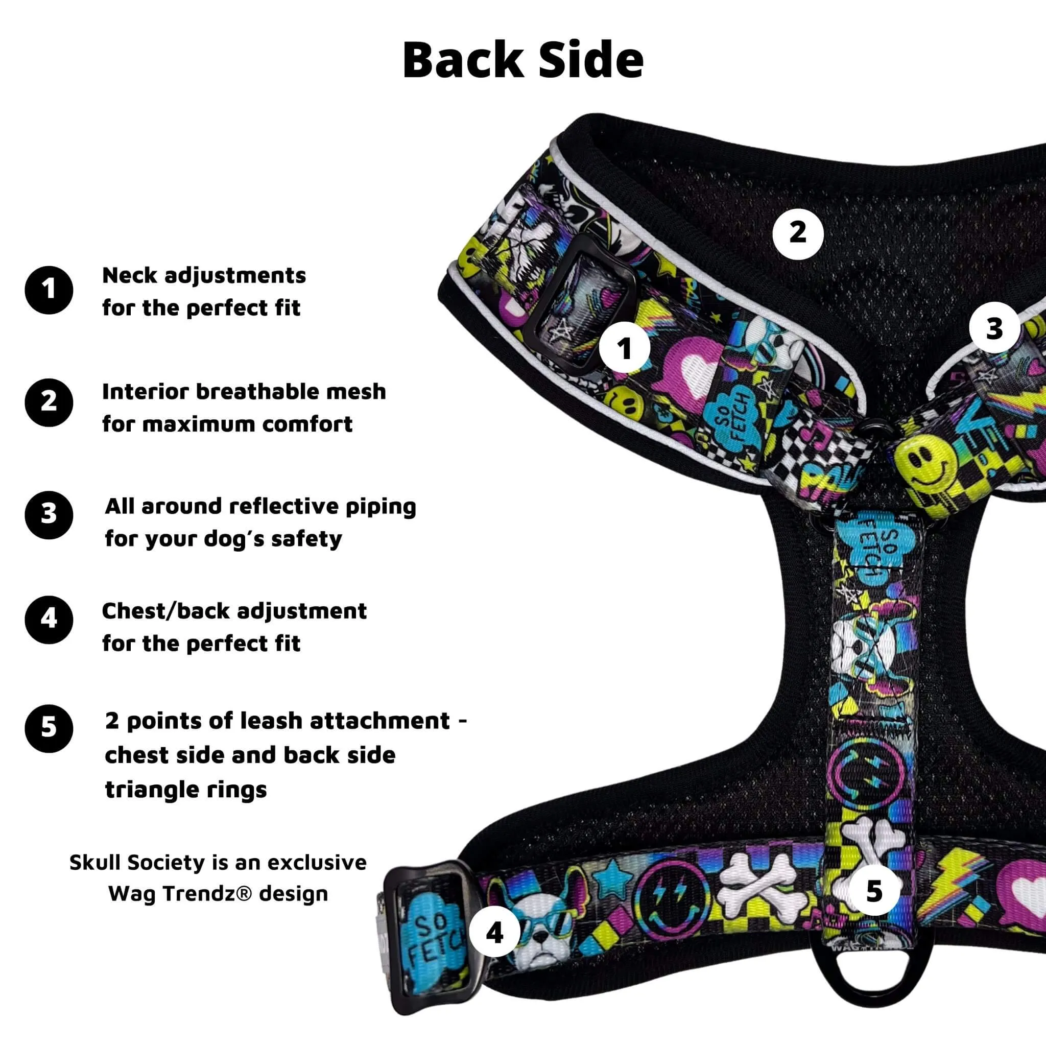 No Pull Dog Harness | Skull Society
