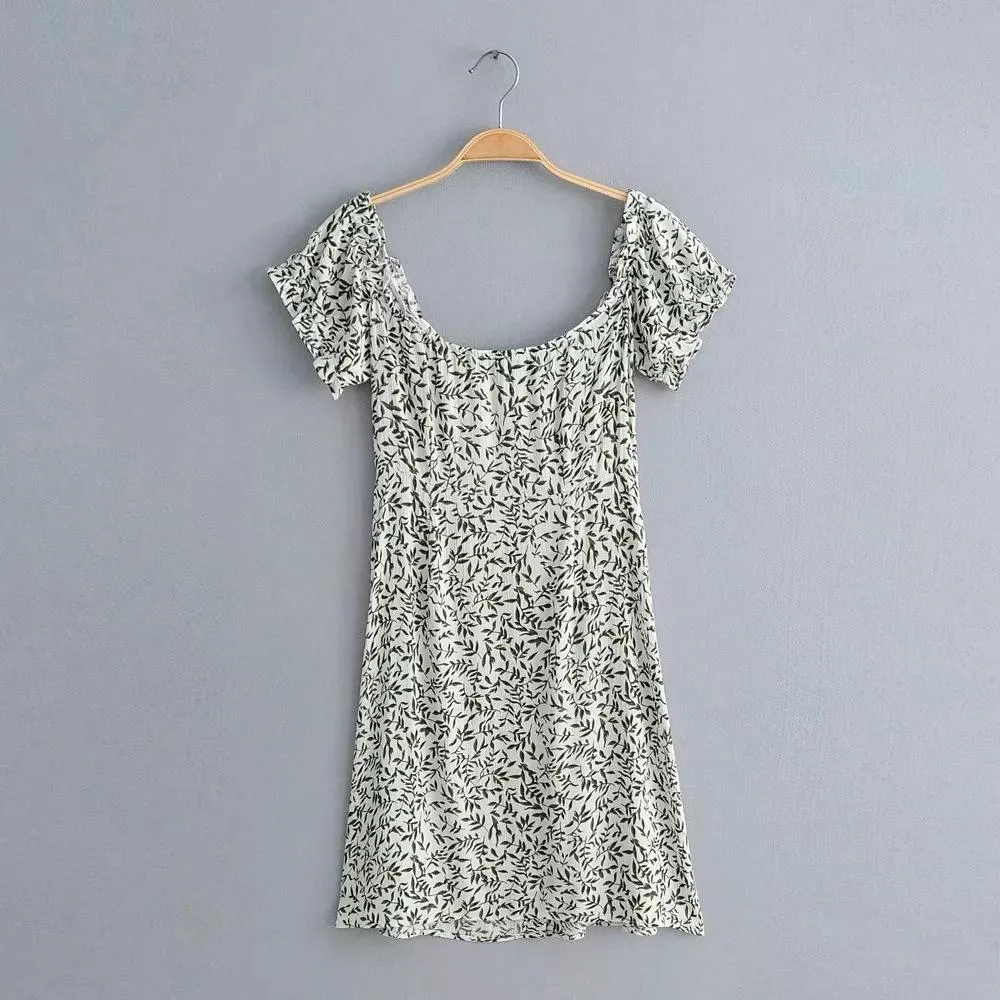 Off Shoulder Ruffles Mini Boho Dress