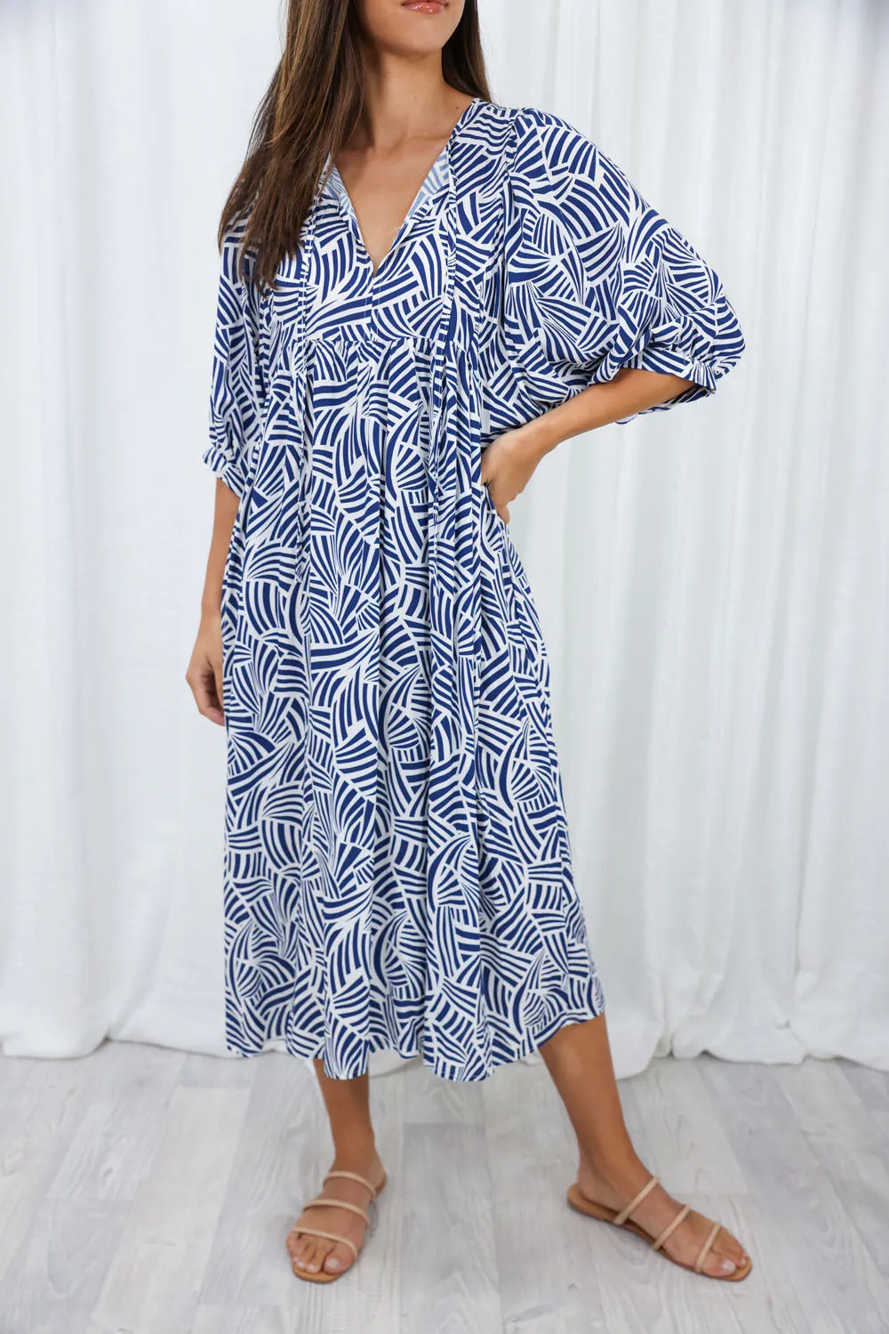 Ollie Midi Print Dress