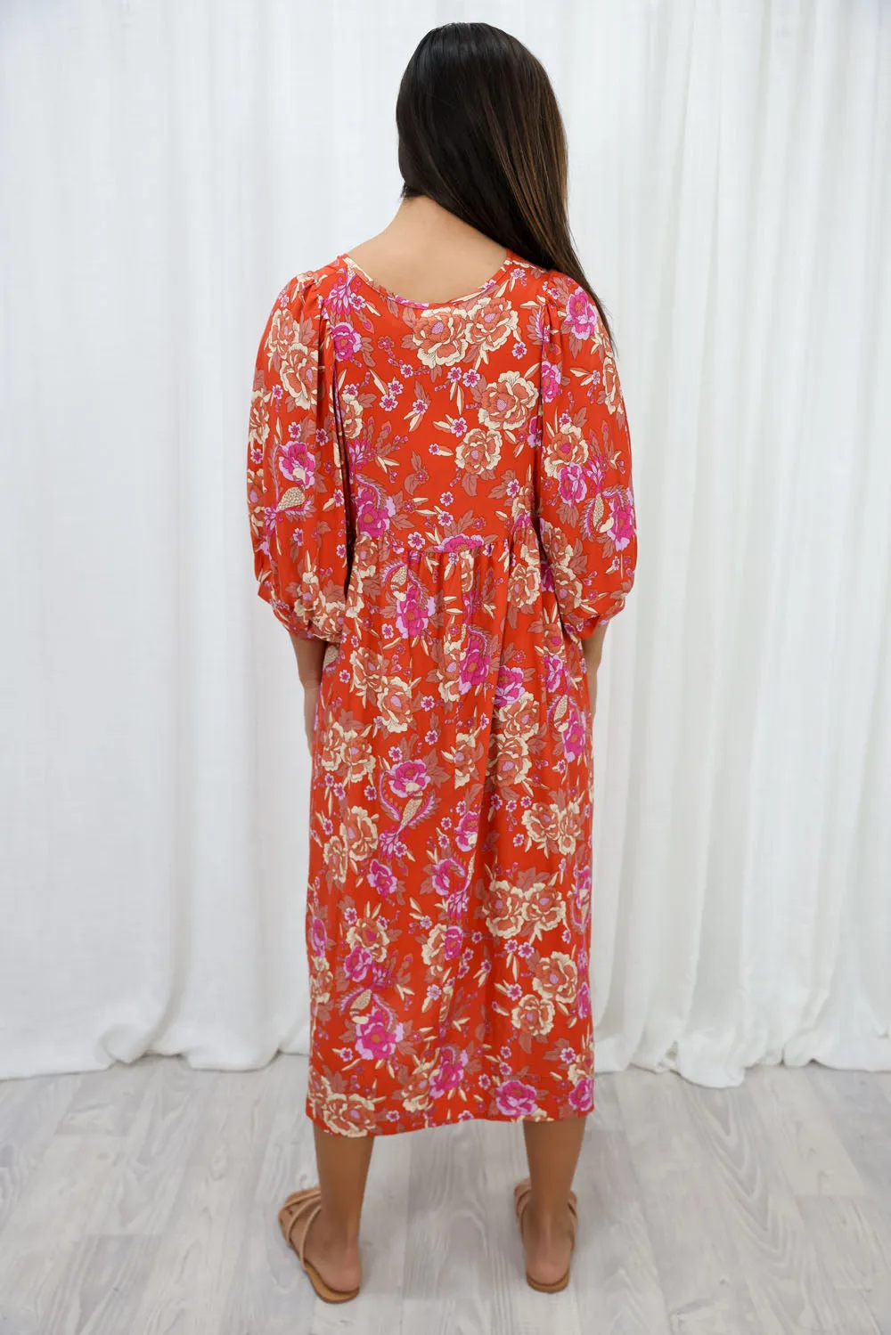 Ollie Midi Print Dress