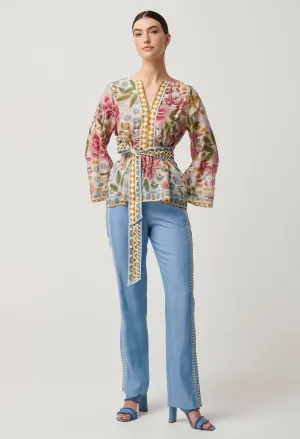 Once Was | Emery Kaftan Tie Top