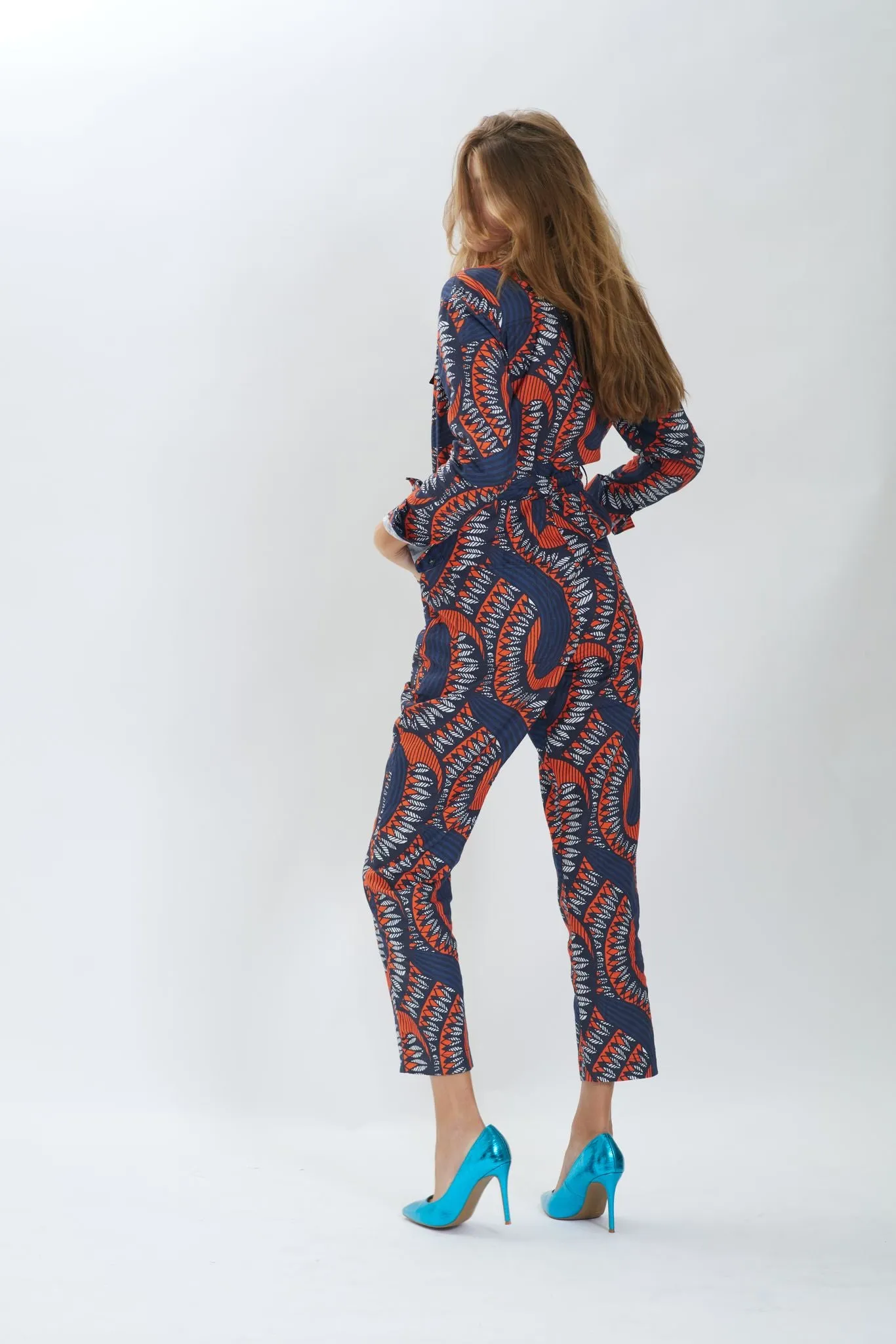 Ondo Relax Fit Jumpsuit  - Red