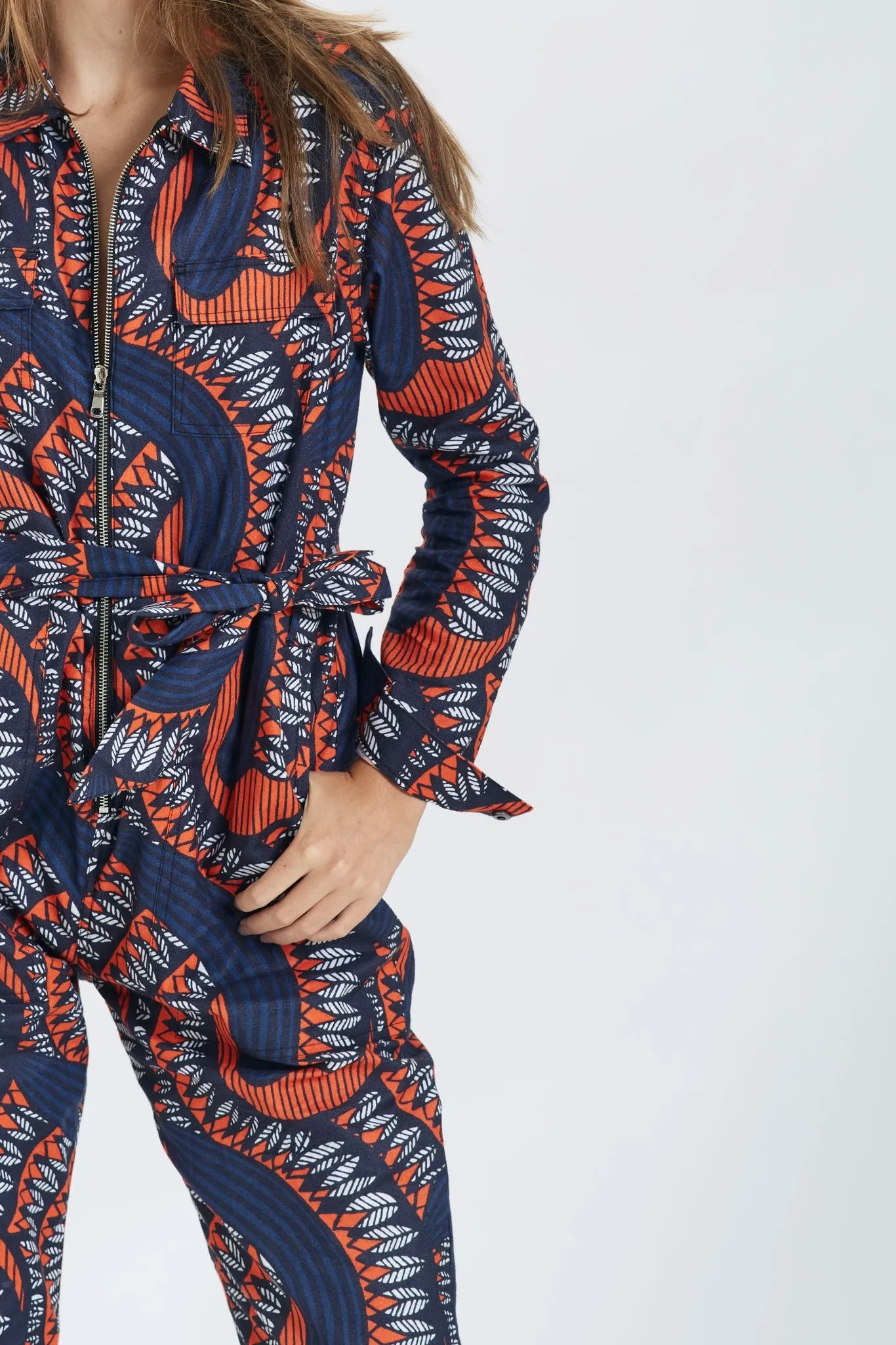 Ondo Relax Fit Jumpsuit  - Red