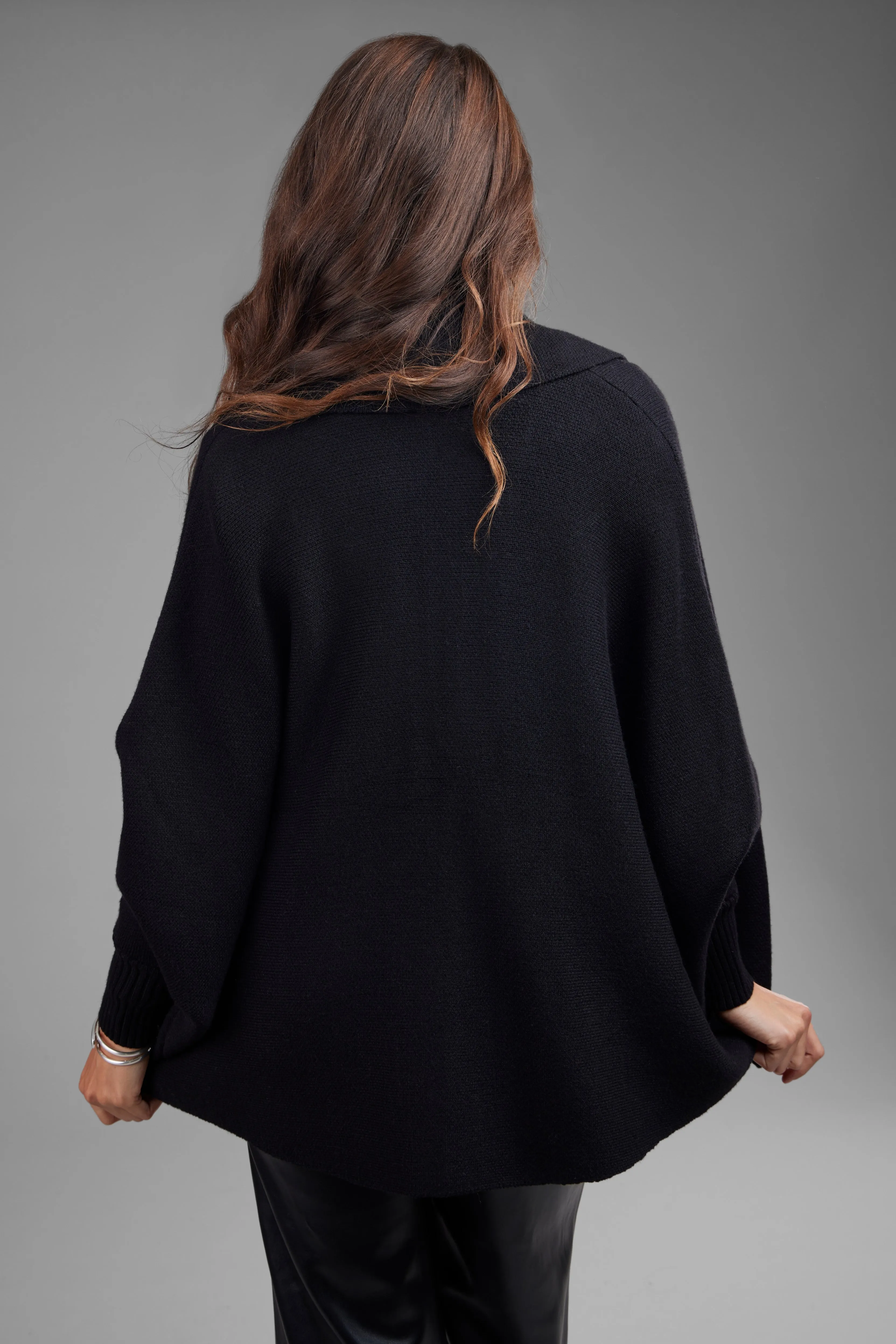 Open Front Oversized Cardigan Sweater