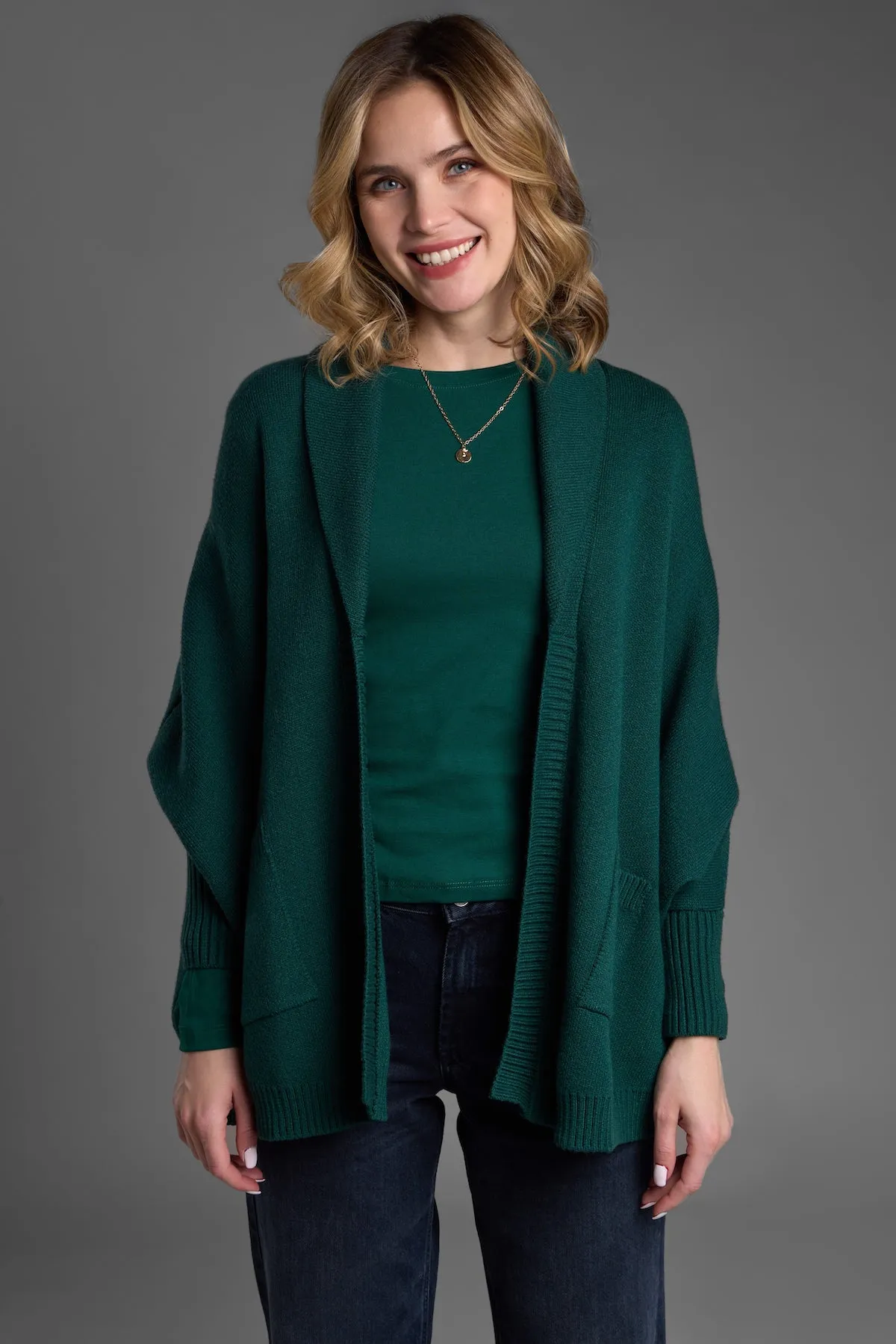 Open Front Oversized Cardigan Sweater