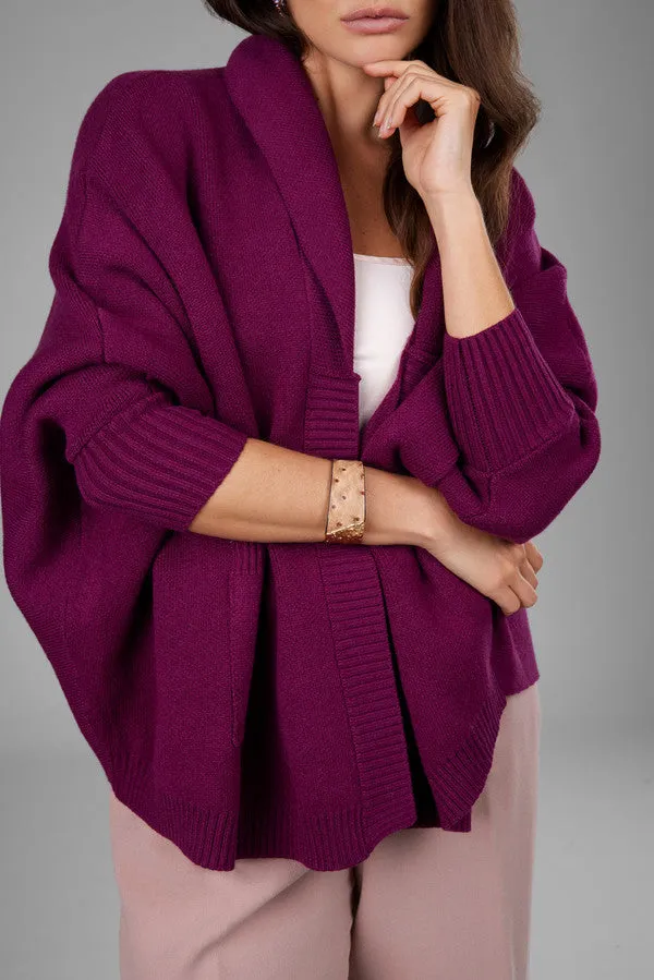 Open Front Oversized Cardigan Sweater