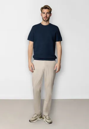 Owen knitted t-shirt - Navy