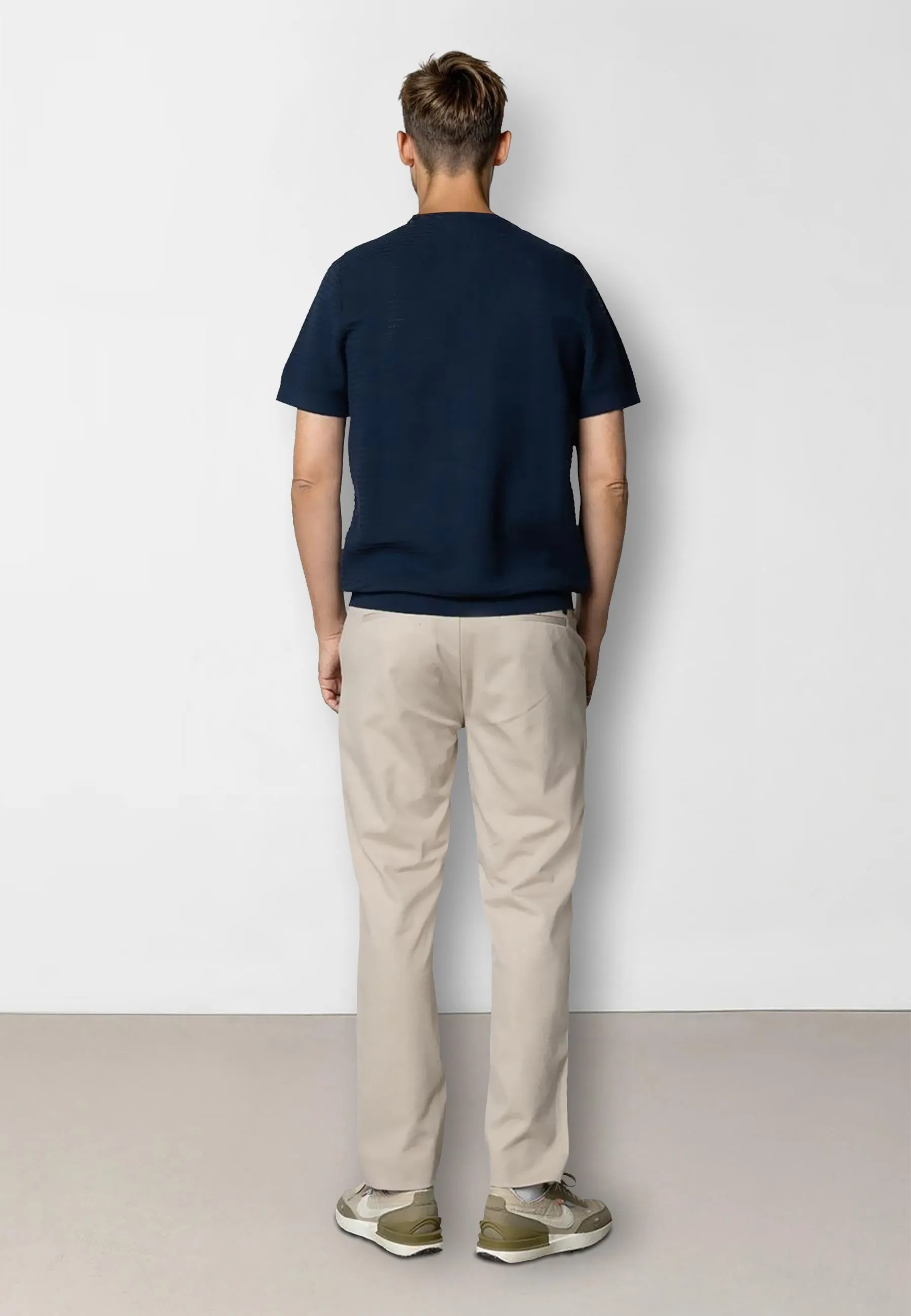 Owen knitted t-shirt - Navy