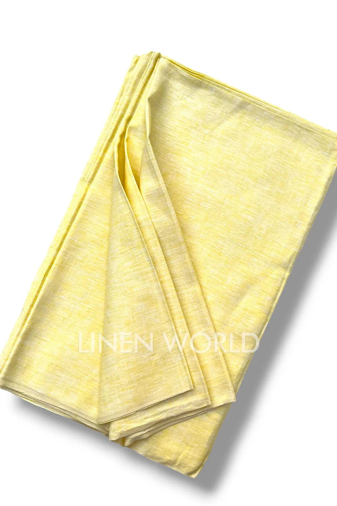 Pale Yellow Linen Fabric (60 Lea)