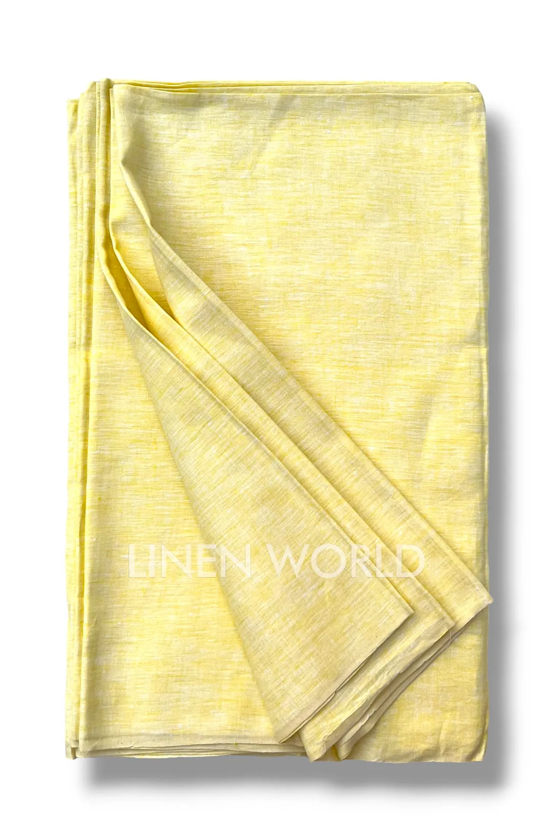 Pale Yellow Linen Fabric (60 Lea)