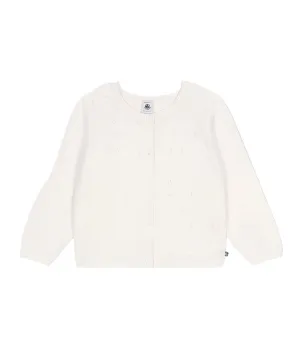 Petit Bateau girls pointelle cardigan