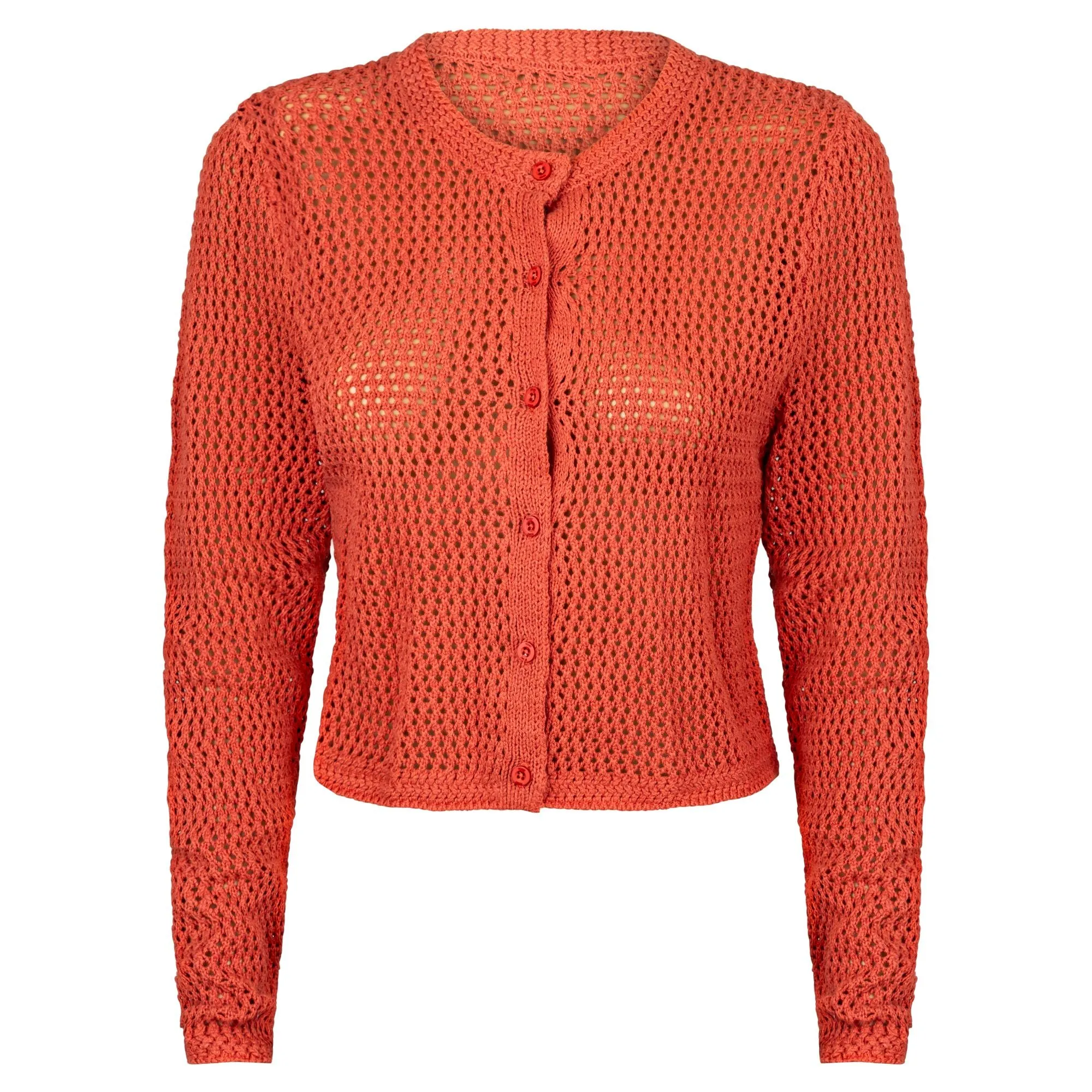 point wide knit cardi