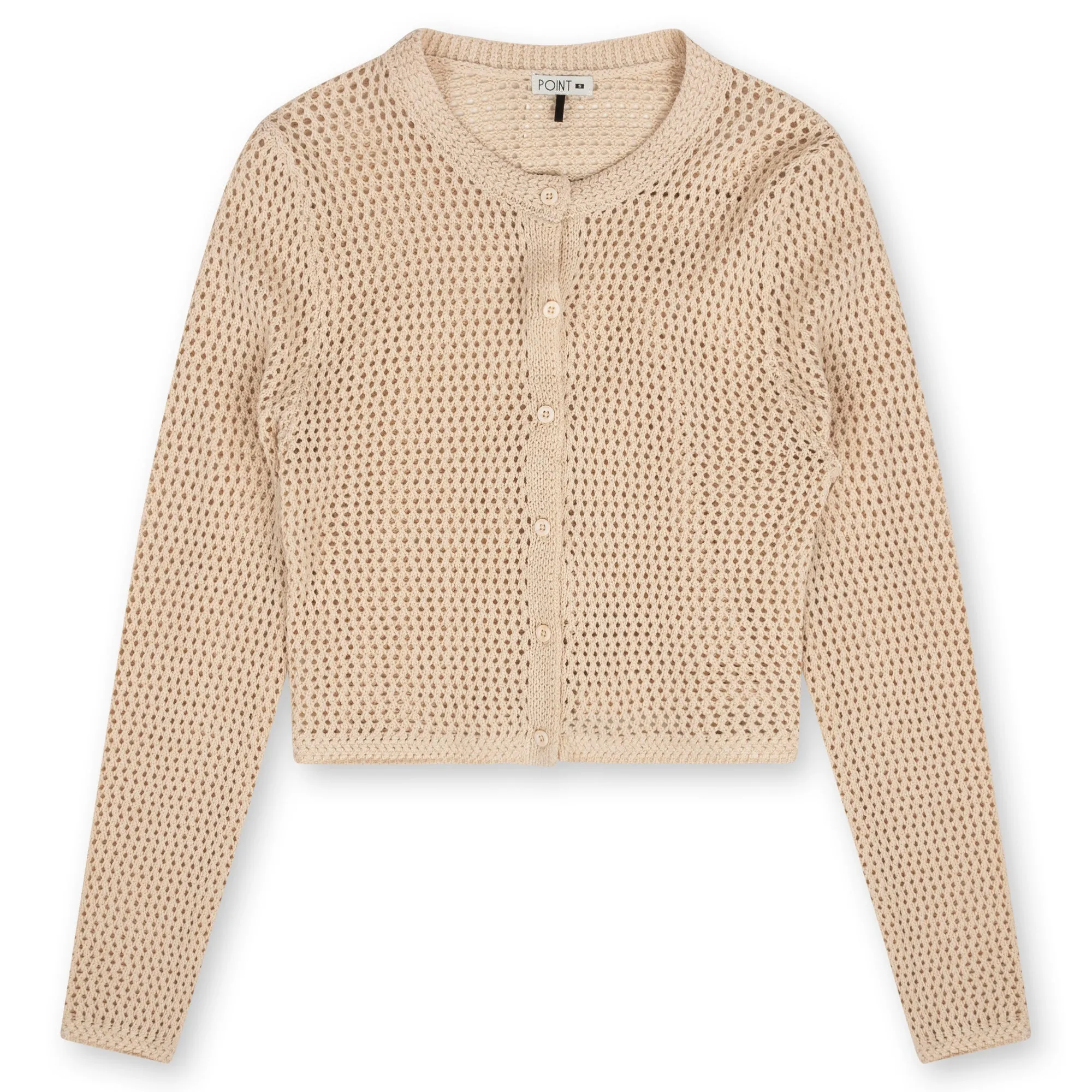 point wide knit cardi